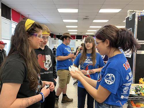 Mikayla Teaching Waypoints to another student.